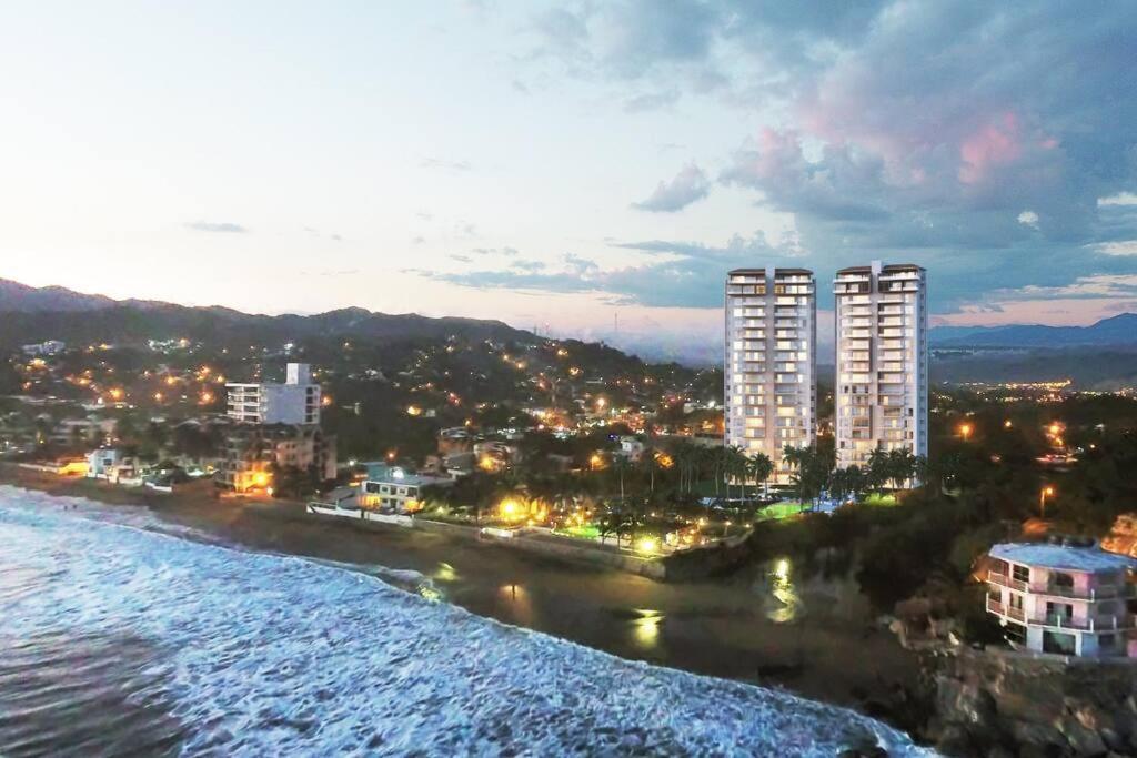 Condo de lujo frente al mar en Manzanillo Exterior foto